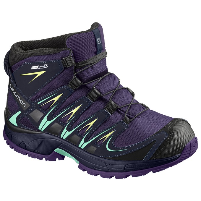 Salomon XA PRO 3D MID CSWP J Zapatillas Trekking Niños - Moradas - Colombia (92163-OBHI)